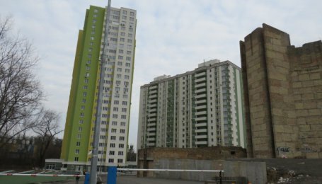 Динамика строительства жилого комплекса «Герцен Парк» состоянию на 6 февраля 2018 года (1,2 дом)