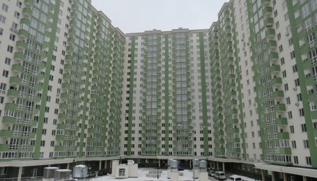 Динамика строительства жилого комплекса «Герцен Парк» по состоянию на 21 февраля 2018 года 