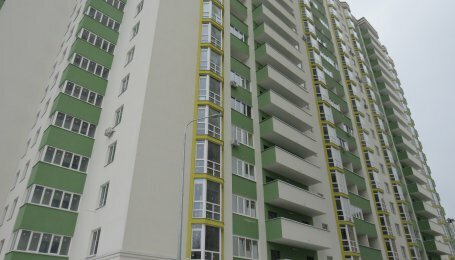 Динаміка будівництва житлового комплексу «Герцен Парк» станом на 21 лютого 2018 року (будинок 2)